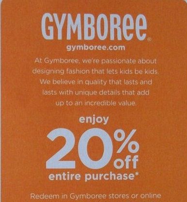 How to use a Gymboree coupon Browse for Gymboree coupons valid through December below. Find the latest Gymboree coupon codes, online promotional codes, and the overall best coupons posted by our team of .